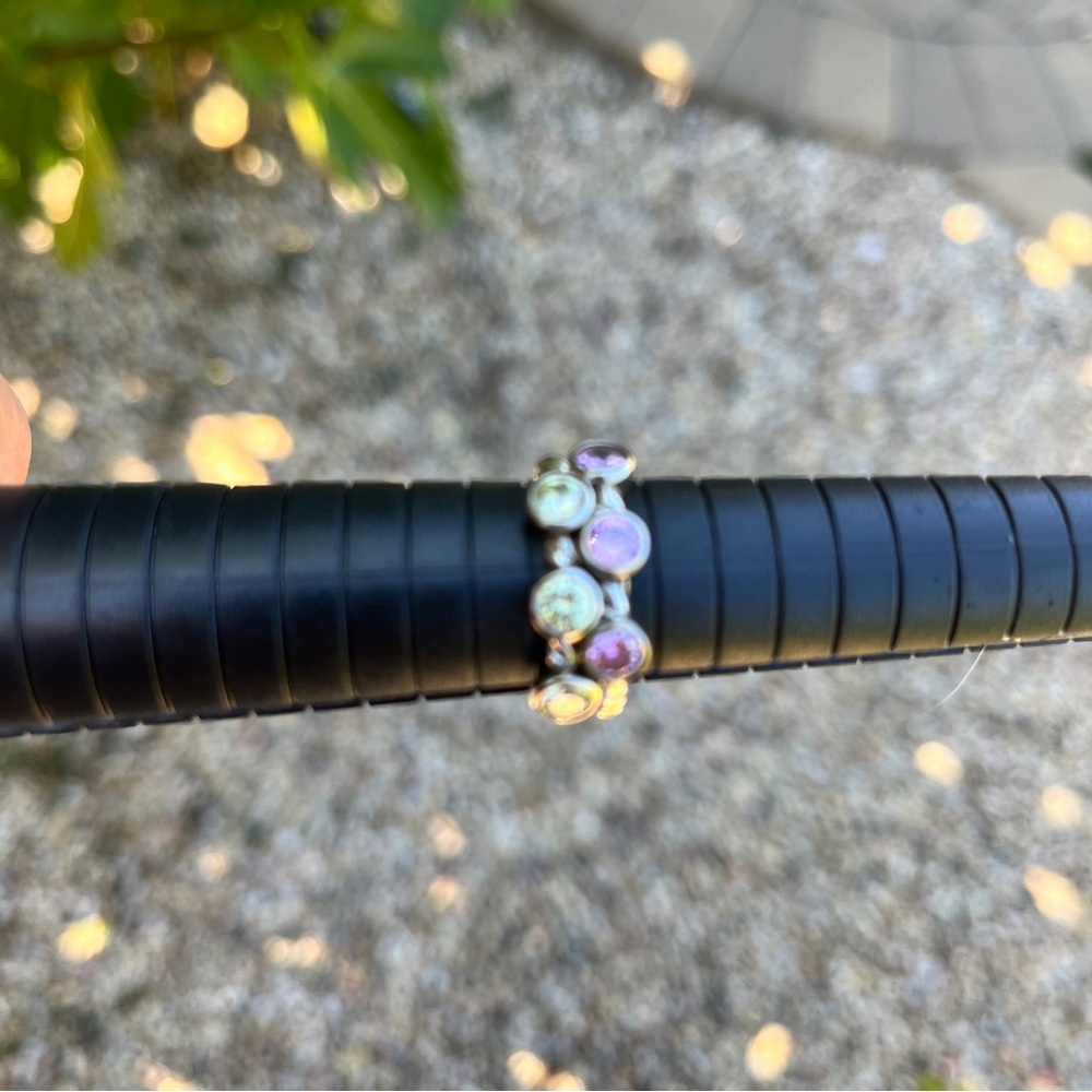 Gemstone Stacking Rings 925